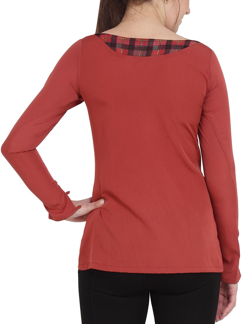 boat neck long sleeved top - 16251857 - Zoom Image - 3