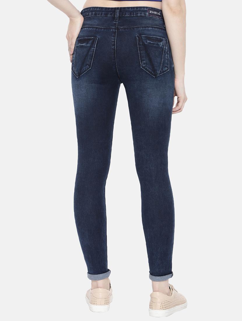turn up hem skinny fit jeans - 16252549 - Zoom Image - 3