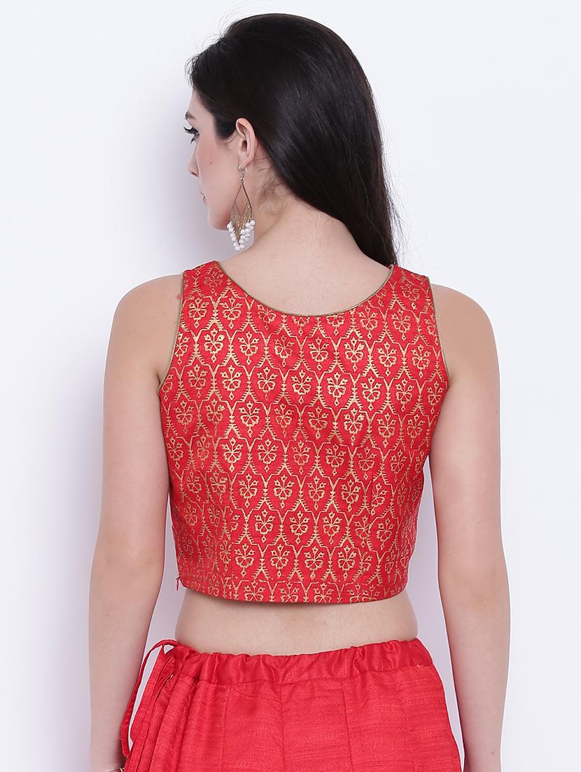 Block print printed blouse - 16252908 - Zoom Image - 3