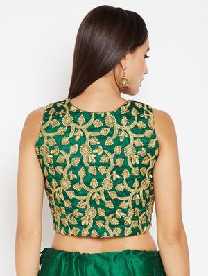 Gold embroidered blouse - 16252914 - Standard Image - 3