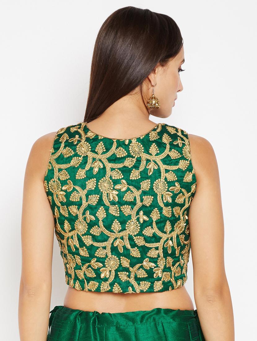 Gold embroidered blouse - 16252914 - Zoom Image - 3