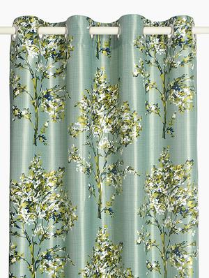 Floral Print Polyester 220 GSM Set of 2 Eyelet Door curtain - 16252994 - Standard Image - 3