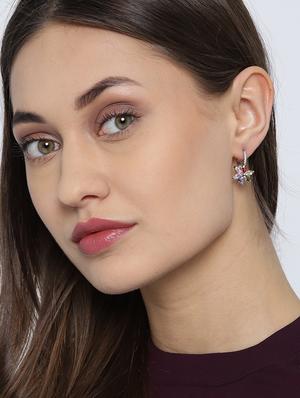 multi colored brass drop earring - 16253614 - Standard Image - 3