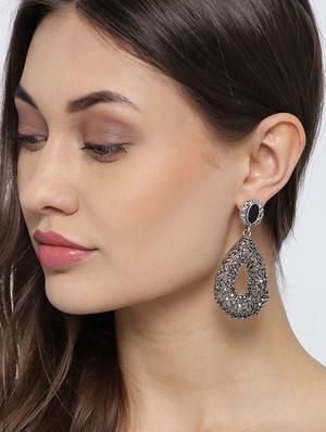 black drop earring - 16253695 - Standard Image - 3