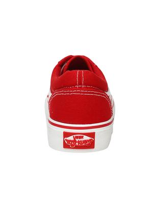 red lace-up sneakers - 16255132 - Standard Image - 3