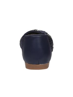 blue slip on ballerinas - 16255156 - Standard Image - 3