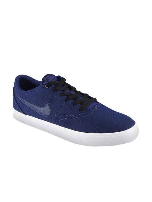 blue canvas lace up sneakers - 16256076 - Standard Image - 1