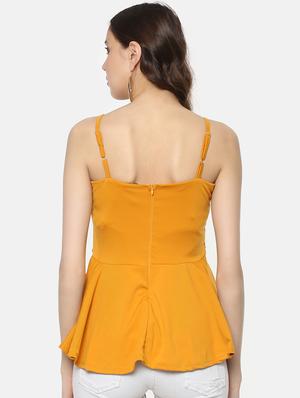 cami neck pleated top - 16256451 - Standard Image - 3