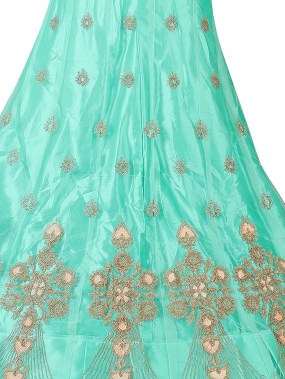 embroidered a-line lehenga - 16257495 - Zoom Image - 3
