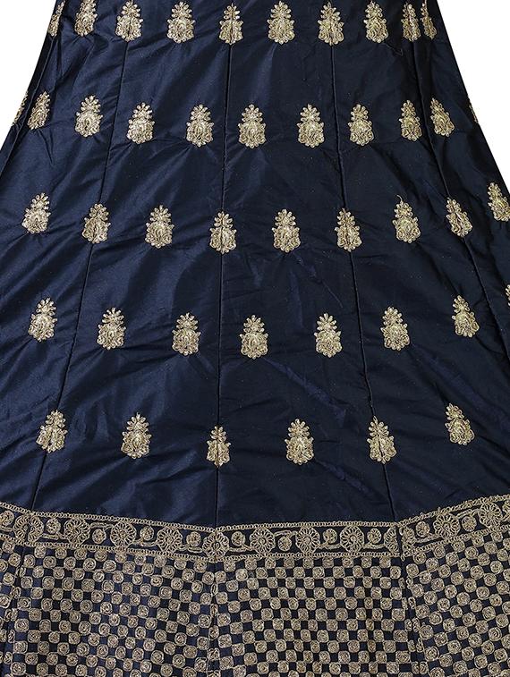 embroidered a-line lehenga - 16257507 - Zoom Image - 3