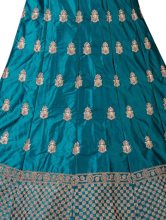 embroidered a-line lehenga - 16257508 - Zoom Image - 3