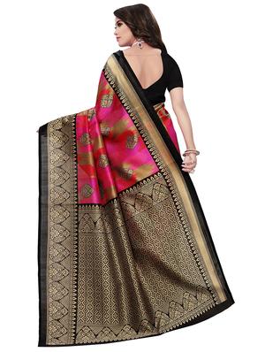 multi color saree combo (set of 2) with blouse - 16258796 - Standard Image - 3