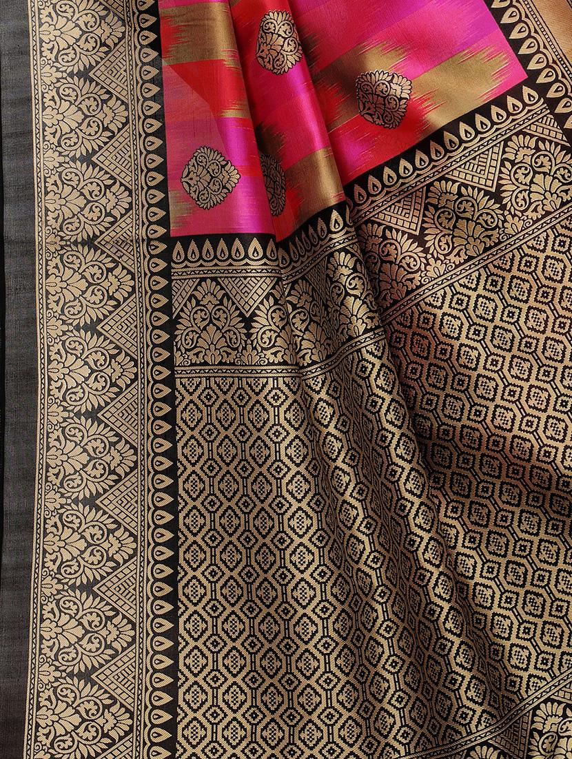 multi color saree combo (set of 2) with blouse - 16258796 - Zoom Image - 6