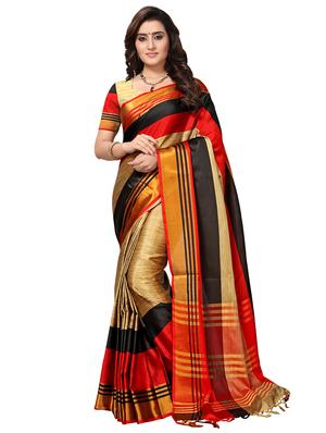 multi color saree combo (set of 2) with blouse - 16258798 - Standard Image - 3