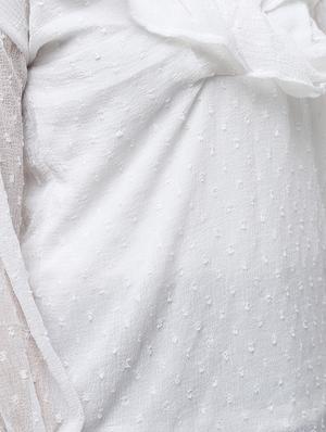 ruffle detail dobby top - 16259846 - Standard Image - 6