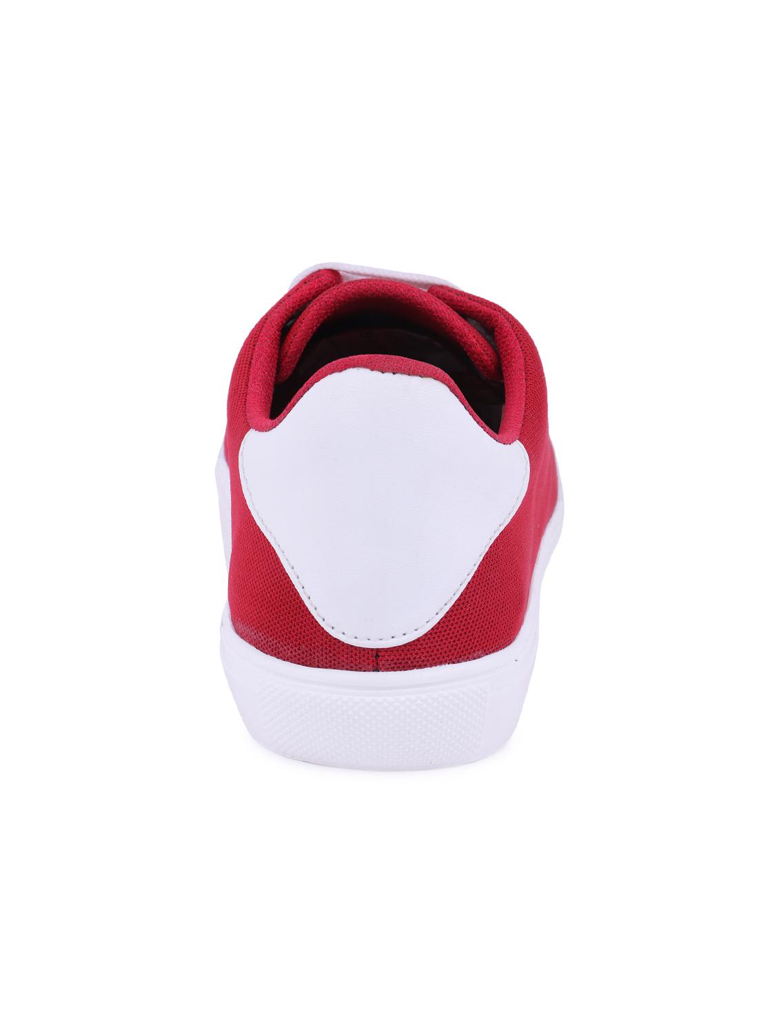 red canvas lace up sneakers - 16260746 - Zoom Image - 3