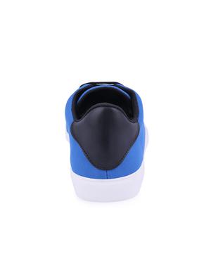 blue canvas lace up sneakers - 16260761 - Standard Image - 3