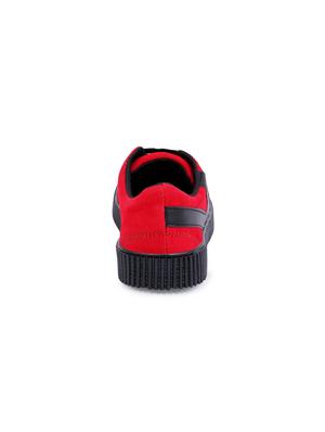 red canvas lace up sneakers - 16260768 - Standard Image - 3