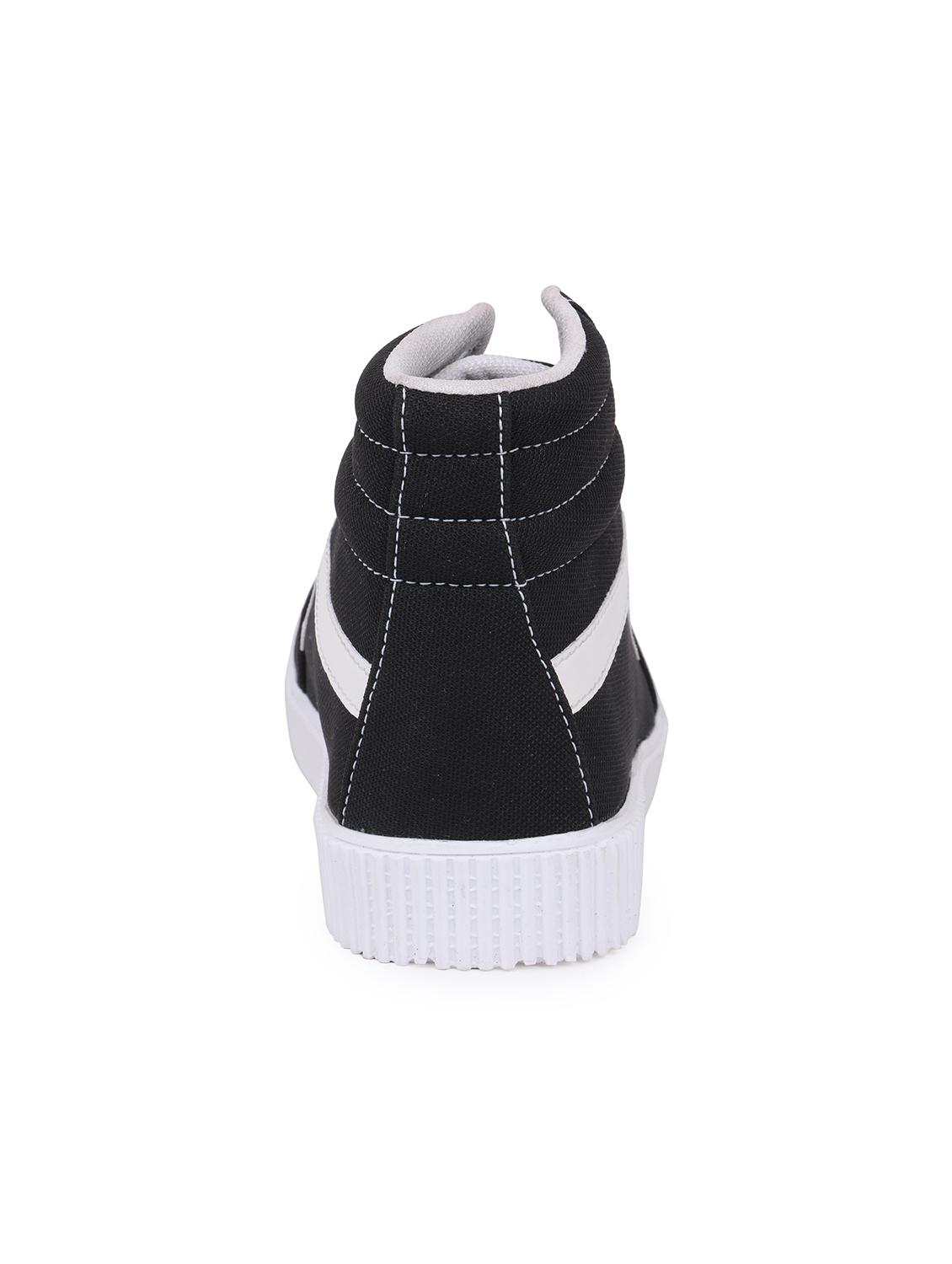 black canvas lace up sneakers - 16260770 - Zoom Image - 3