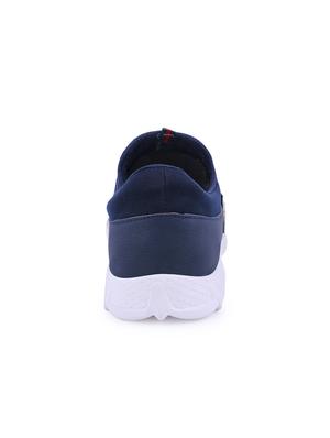 navy blue mesh slip on sport shoes - 16260777 - Standard Image - 3