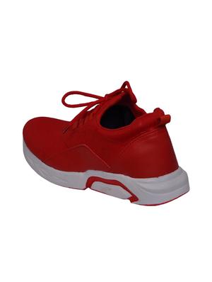 red fabric sport shoes - 16260898 - Standard Image - 3