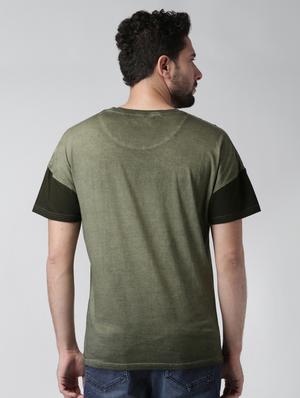 green color block pocket tshirt - 16261089 - Standard Image - 3