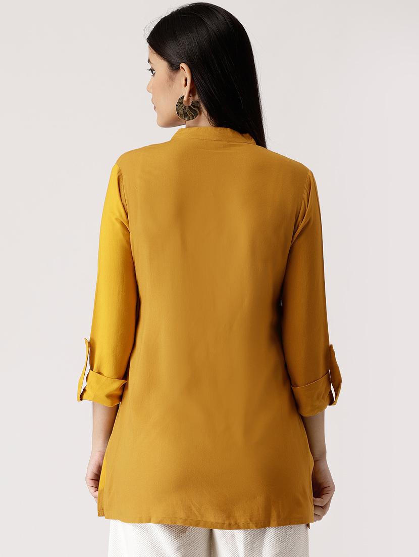 Solid straight kurti - 16261458 - Zoom Image - 3