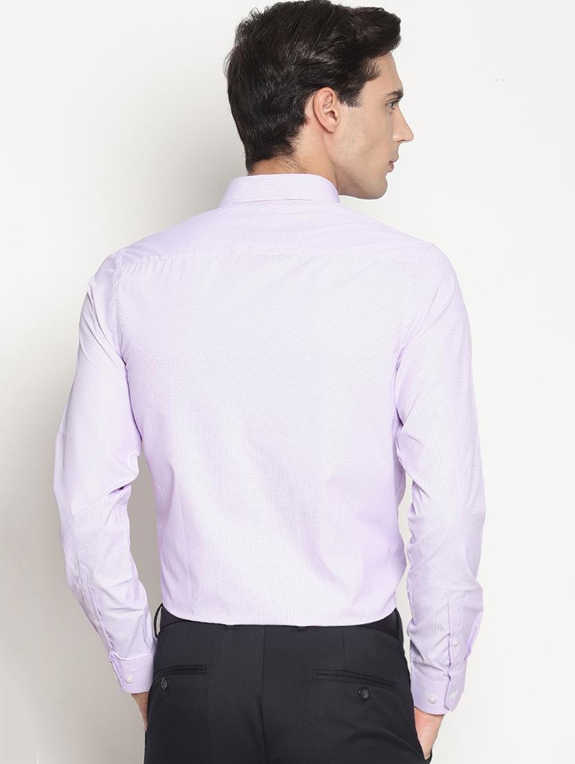 purple solid formal shirt - 16261541 - Zoom Image - 3