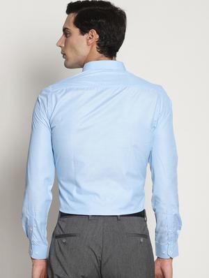 blue solid formal shirt - 16261547 - Standard Image - 3