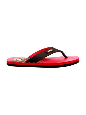 red leatherette toe separator flip flops - 16261685 - Standard Image - 3