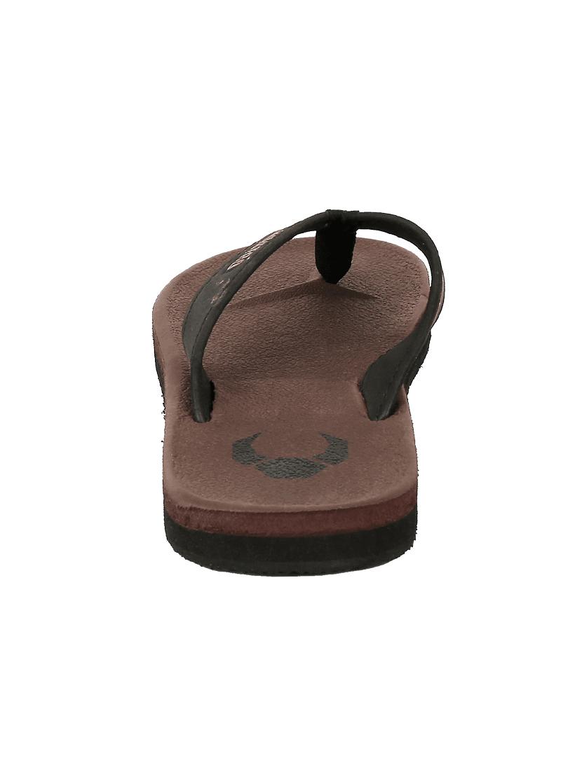 green leatherette toe separator flip flops - 16261716 - Zoom Image - 3