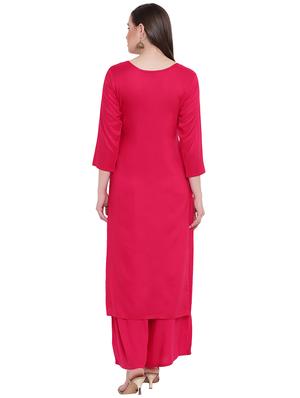 foil printed straight kurta - 16261795 - Standard Image - 3