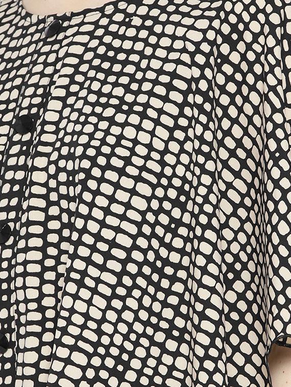 button detail overlay maxi dress - 16262068 - Zoom Image - 3