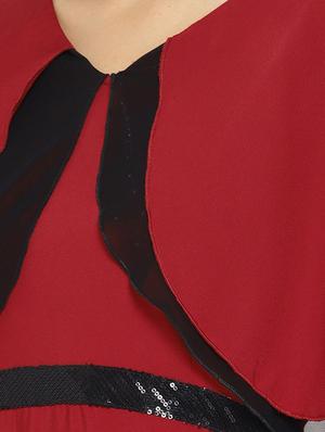 ruffle sleeved sequined gown - 16262081 - Standard Image - 3