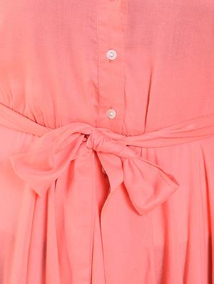 tie knot button up asymmetric tunic - 16262408 - Standard Image - 3
