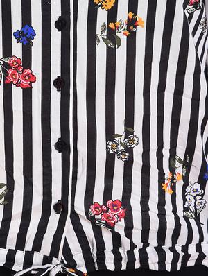 floral striped button up top - 16262725 - Standard Image - 3