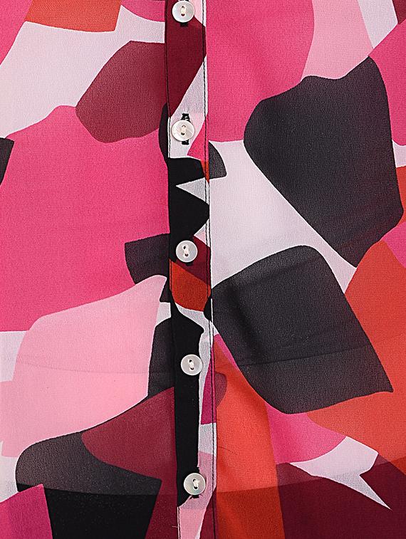 button up geometric top - 16262740 - Zoom Image - 3
