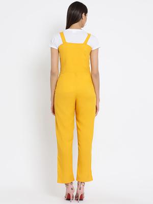 pocket detail solid dungaree - 16262817 - Standard Image - 3