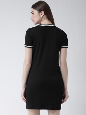 Solid ribbed sheath dress - 16262975 - Standard Image - 3