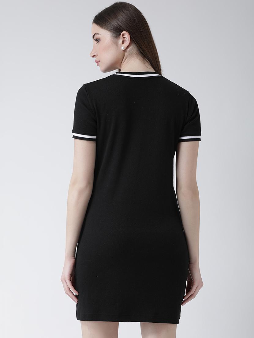 Solid ribbed sheath dress - 16262975 - Zoom Image - 3