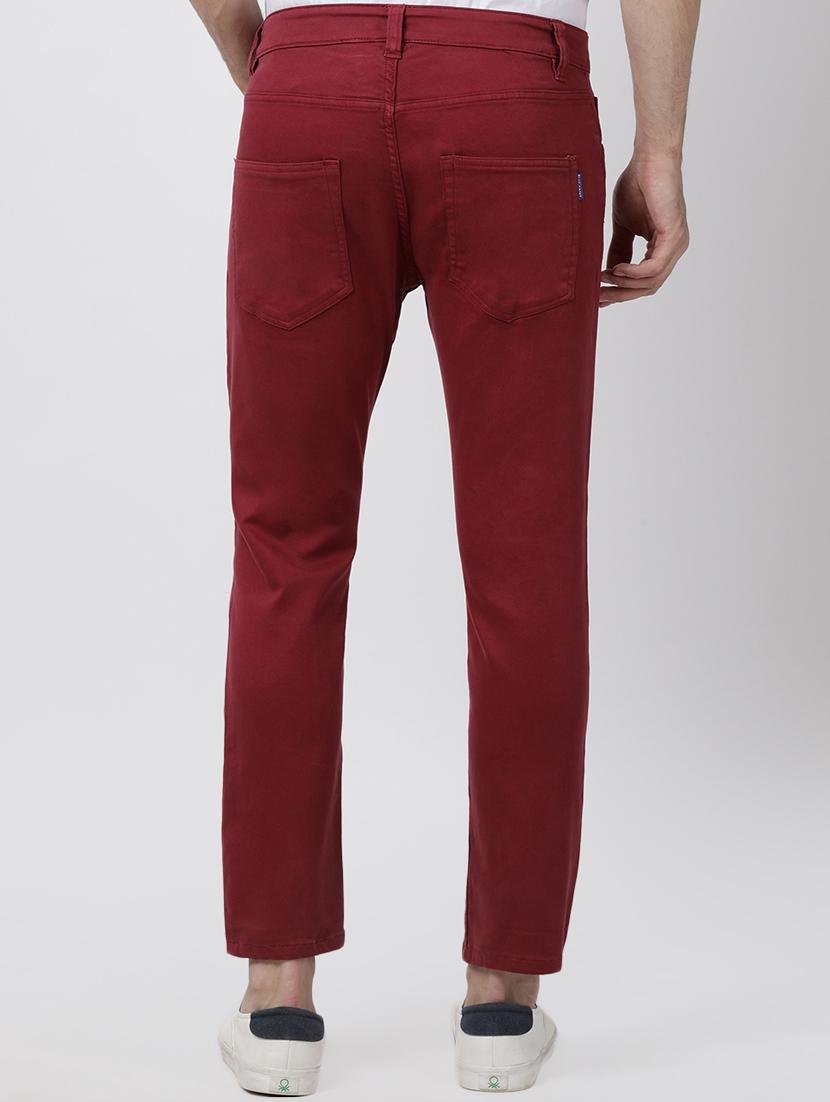 red denim plain jeans - 16265141 - Zoom Image - 3
