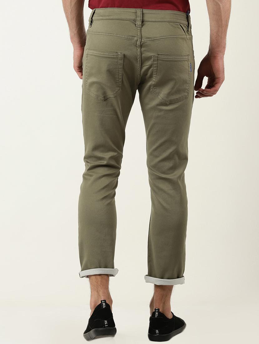 green denim plain jeans - 16265144 - Zoom Image - 3
