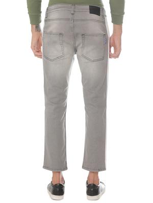 grey denim side tape jeans - 16265154 - Standard Image - 3