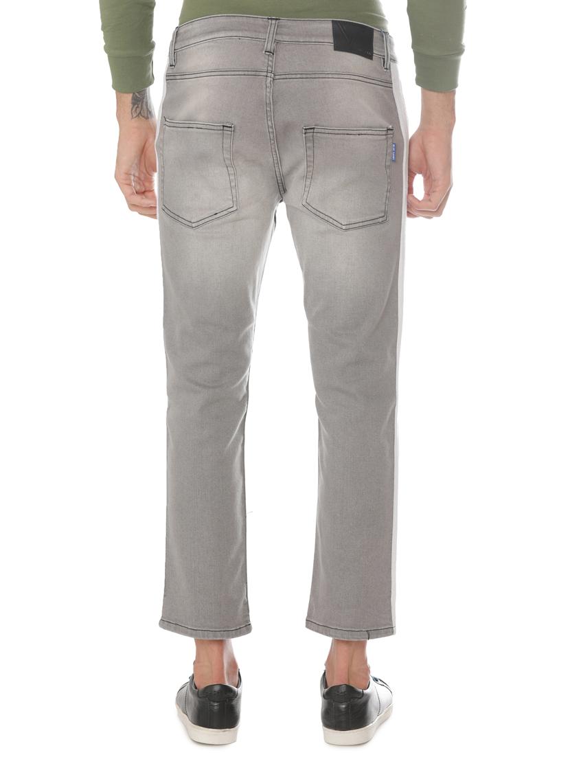 grey denim side tape jeans - 16265154 - Zoom Image - 3