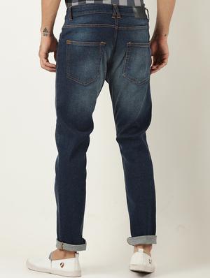 blue denim heavy washed jeans - 16265189 - Standard Image - 3