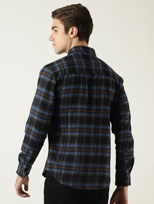 black checkered casual shirt - 16265255 - Standard Image - 3