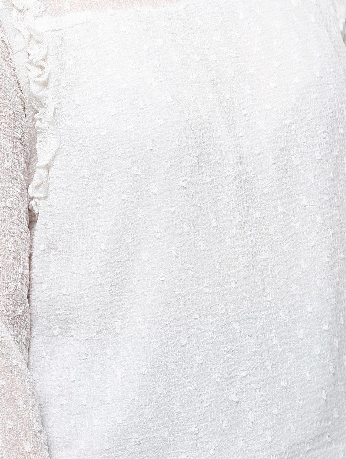 ruffle trim dobby top - 16265295 - Zoom Image - 6
