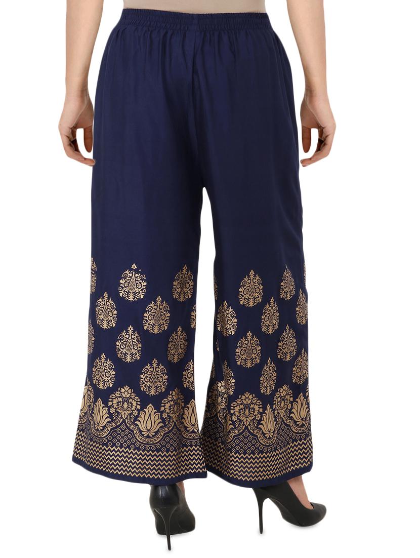 foil print rayon palazzo - 16265590 - Zoom Image - 3