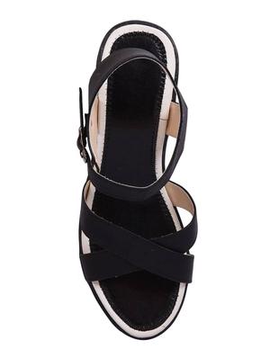 black back strap sandals - 16266105 - Standard Image - 3