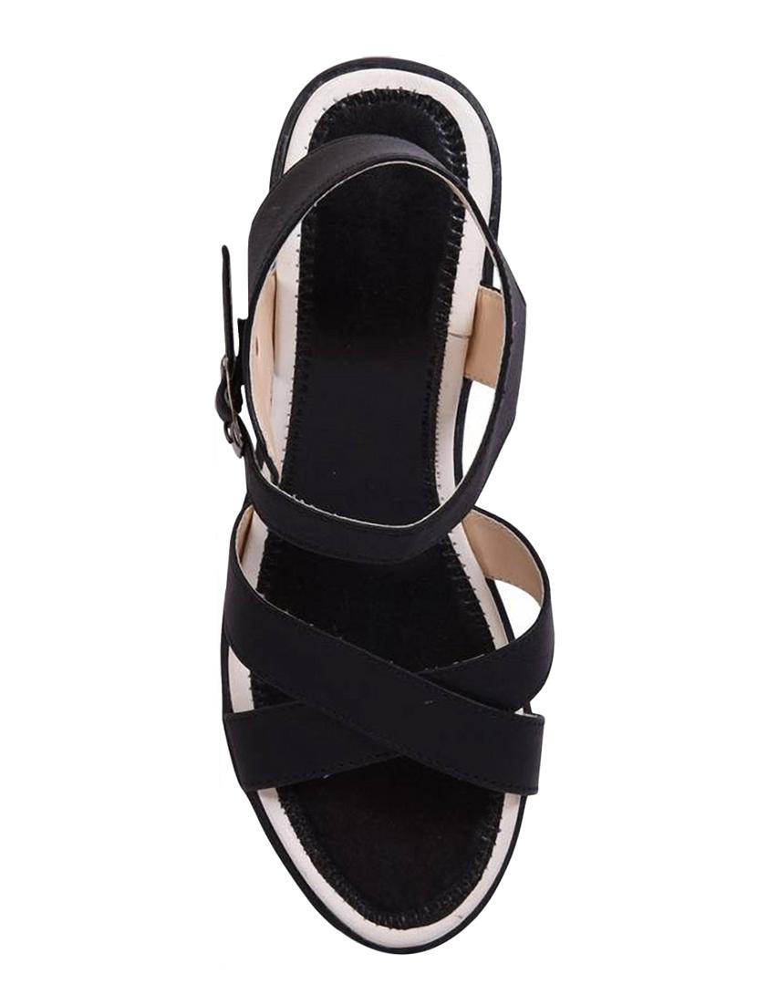 black back strap sandals - 16266105 - Zoom Image - 3